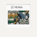 Ikat patchwork fabric II upholstery swatch by Venia Home