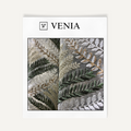 Imperial embroidered upholstery fabric swatch by Venia Home