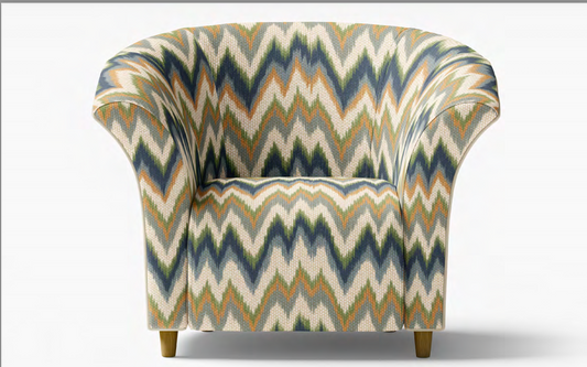 Close-up detail of irregular zigzag fabric I