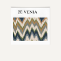 Irregular zigzag fabric I upholstery swatch by Venia Home