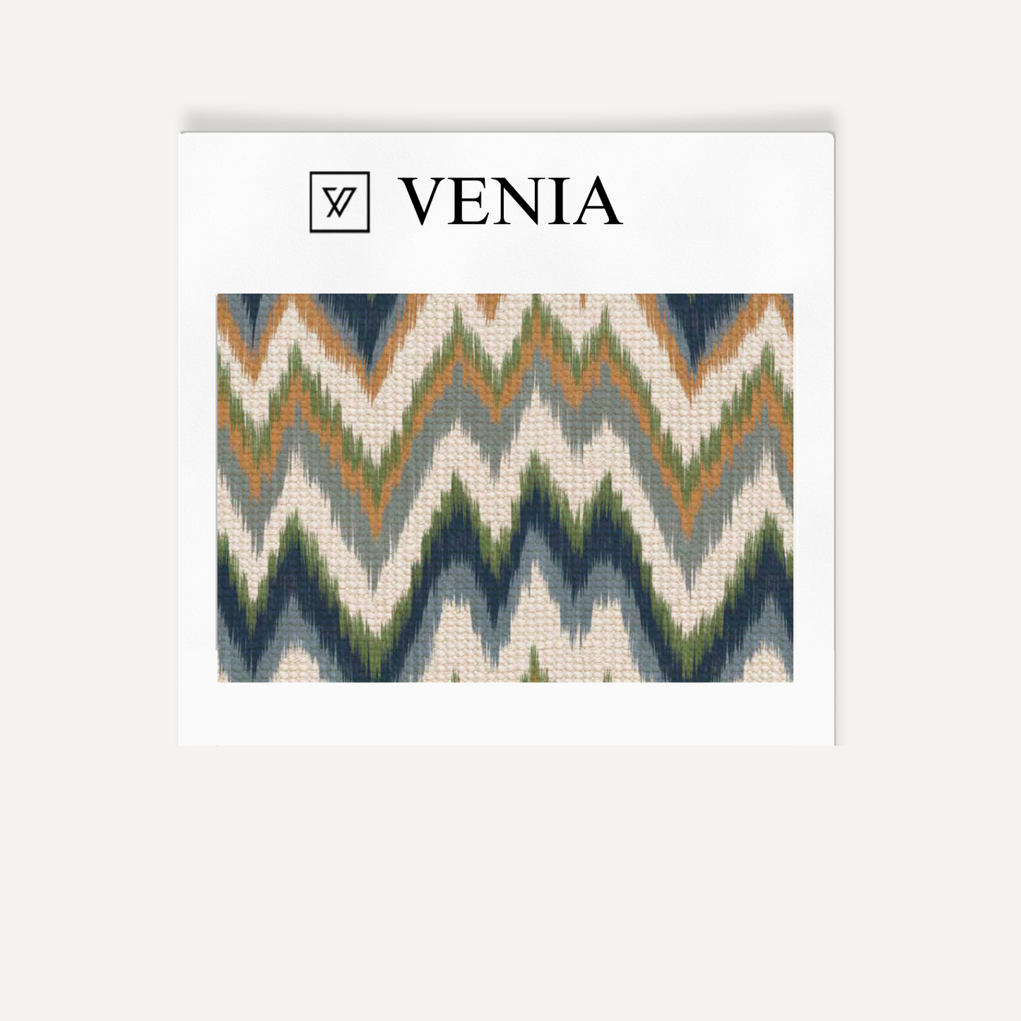 Irregular zigzag fabric I upholstery swatch by Venia Home