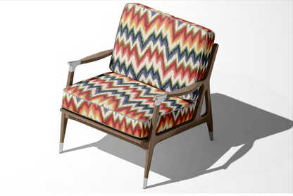 Close-up detail of irregular zigzag fabric II