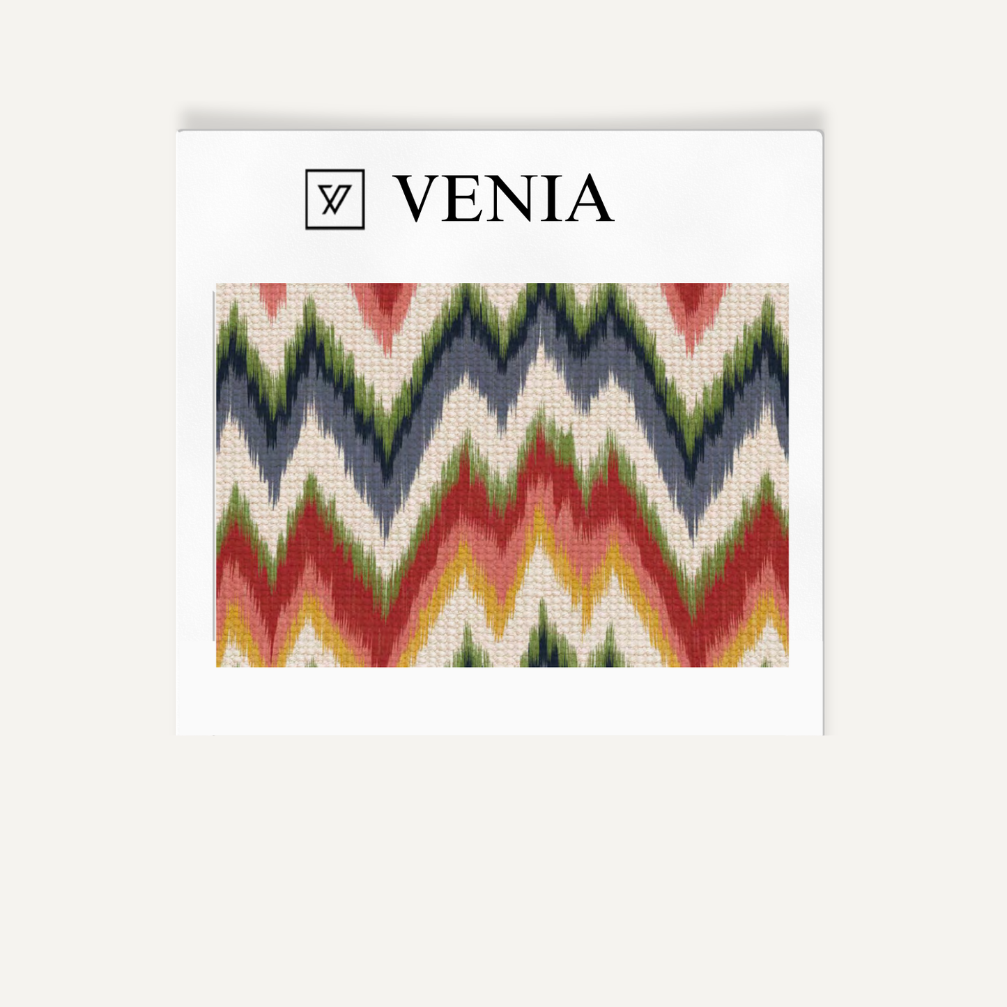 Irregular zigzag fabric II upholstery swatch by Venia Home