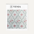 Pink jasmine medley upholstery fabric swatch by Venia Home
