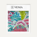Jungle pop upholstery fabric swatch by Venia Home