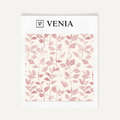 Pink leaf whisper upholstery fabric swatch by Venia Home