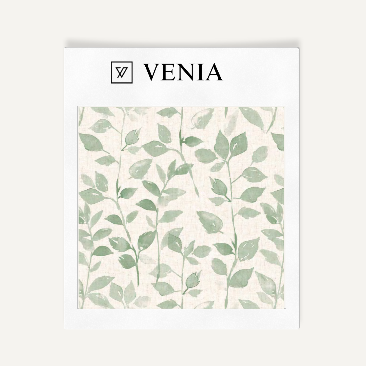 Sage leaf whisper upholstery fabric swatch by Venia Home