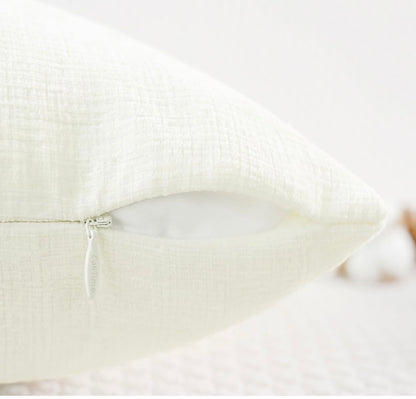 Ivory loom chenille fabric detail 2