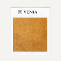 Mustard loom chenille upholstery fabric swatch by Venia Home
