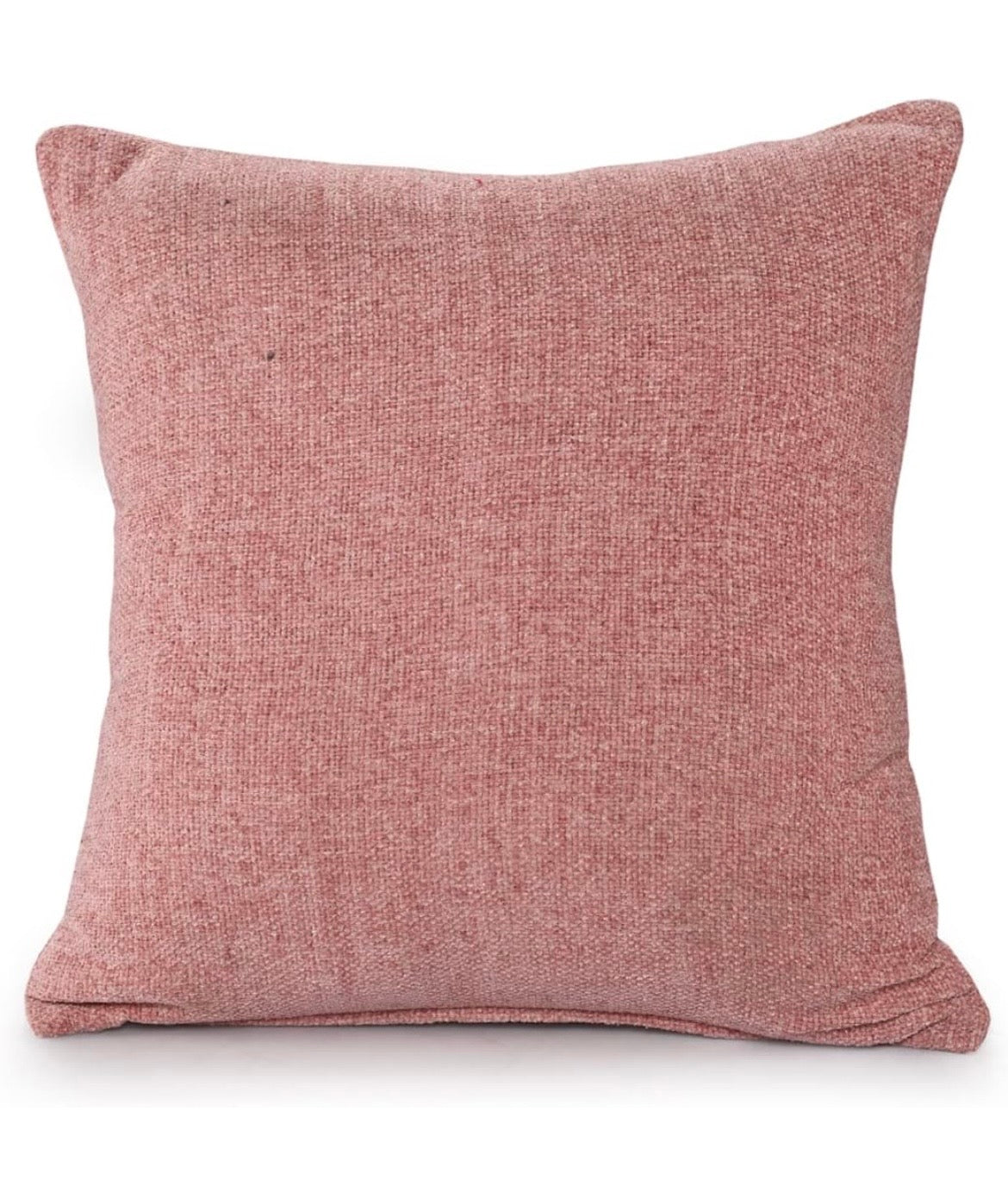 Pink loom chenille fabric detail