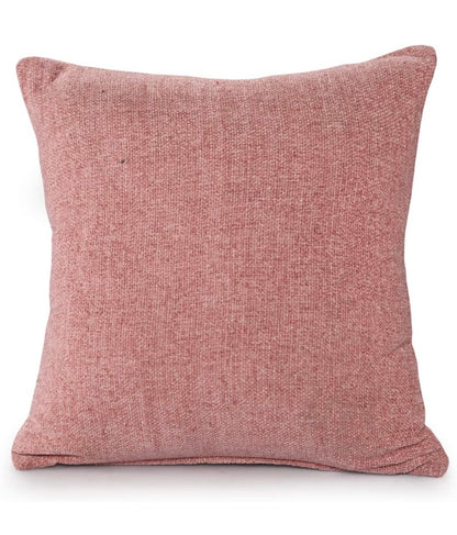 Pink loom chenille fabric detail