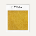 Yellow loom chenille upholstery fabric swatch by Venia Home