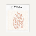 Blush pink meadow buta upholstery fabric swatch by Venia Home