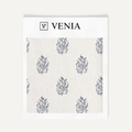 Indigo meadow buta upholstery fabric swatch by Venia Home