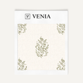 Olive meadow buta upholstery fabric swatch by Venia Home