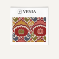 Medallion motif fabric I upholstery swatch by Venia Home