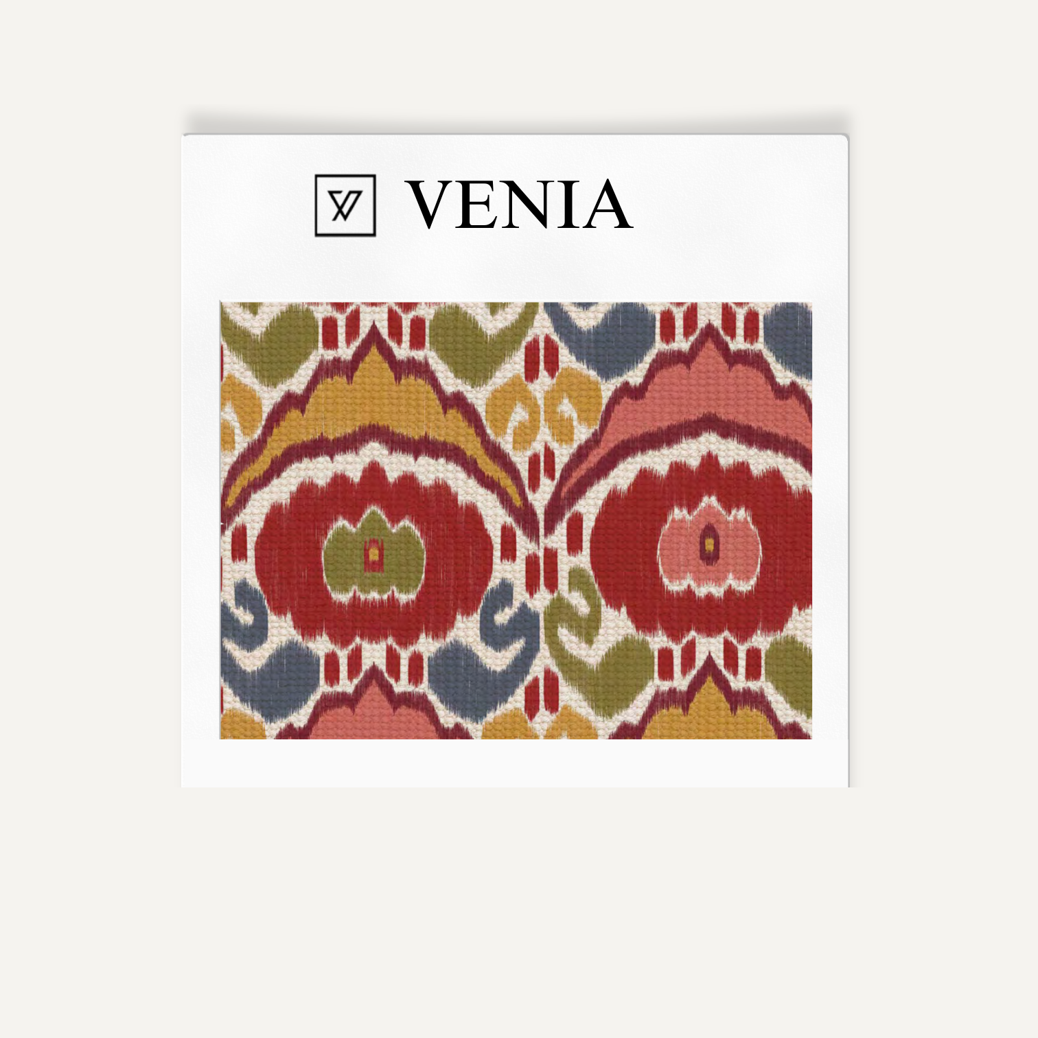 Medallion motif fabric I upholstery swatch by Venia Home