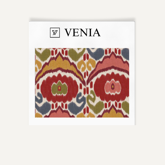 Medallion motif fabric I upholstery swatch by Venia Home