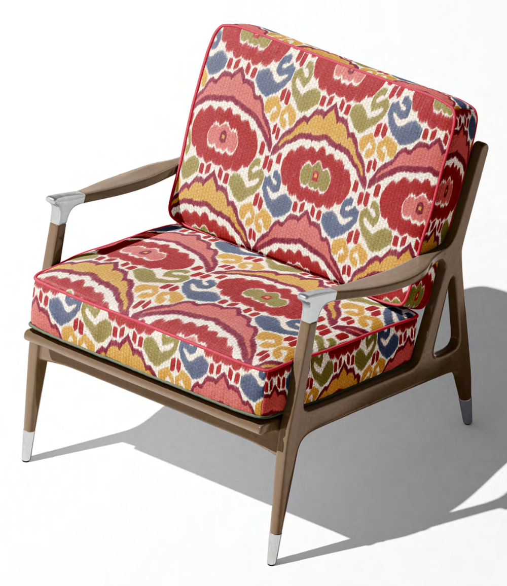 Texture of medallion motif fabric I