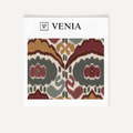 Medallion motif fabric II upholstery swatch by Venia Home