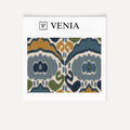 Medallion motif fabric III upholstery swatch by Venia Home