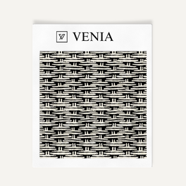 Mini Basket Fabric - Ivory with Black detail