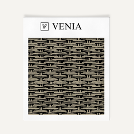 Mini Basket Fabric - Taupe with Black detail