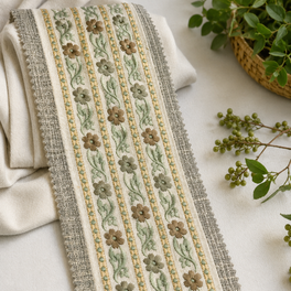 Mini Daisy Embroidered Trim