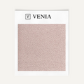 Blush pink modern luxe bouclé upholstery fabric swatch by Venia Home