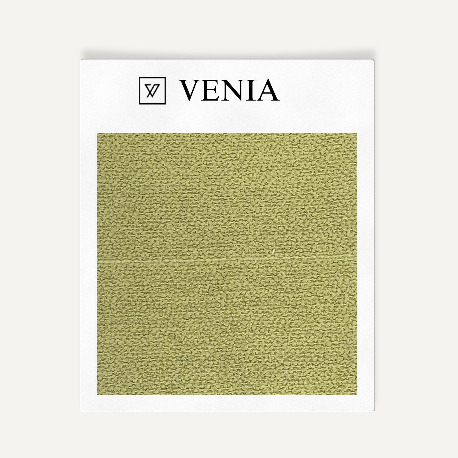 Lime green modern luxe bouclé upholstery fabric swatch by Venia Home