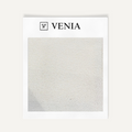 White modern luxe bouclé upholstery fabric swatch by Venia Home