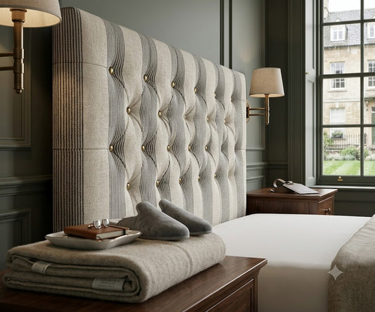 Monsoon stripe black and white fabric detail