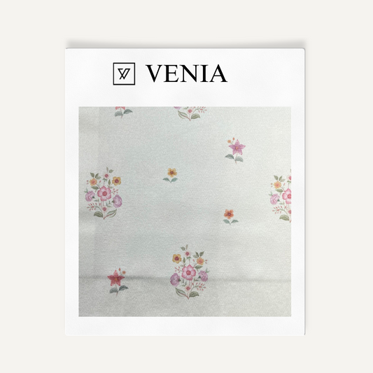 Moonveil pearl upholstery fabric swatch by Venia Home