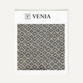 Noir weave black and white upholstery fabric swatch by Venia Home