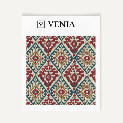 Nomad ikat upholstery fabric swatch by Venia Home