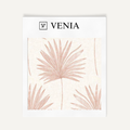 Blush palm vista upholstery fabric swatch by Venia Home