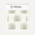 Olive palm vista upholstery fabric swatch by Venia Home