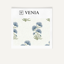 Pansy Cluster Fabric – Blue