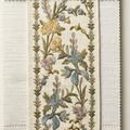 Yellow paradise garden embroidered trim styled detail