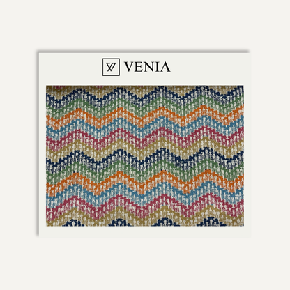 Carnival pattern play upholstery fabric swatch by Venia Home