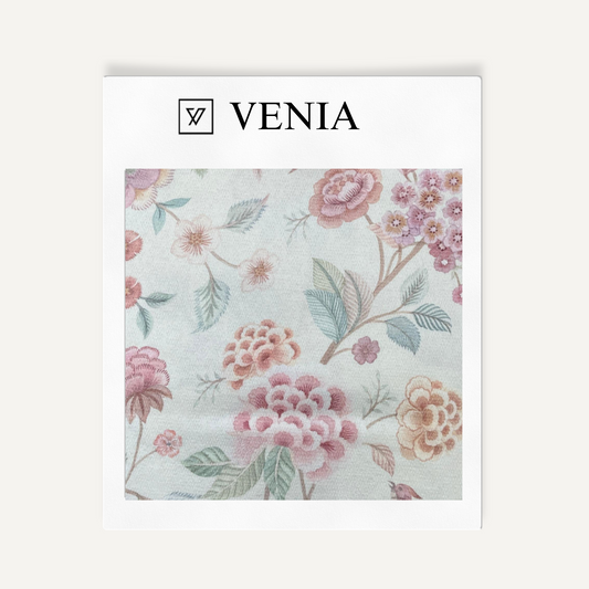 Petal song upholstery fabric swatch by Venia Home