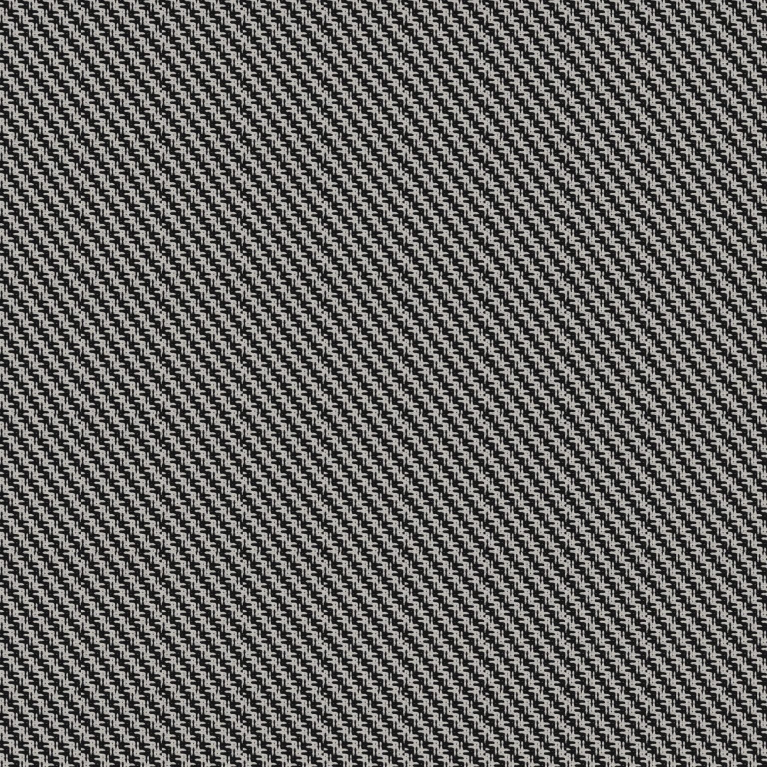 Close-up detail of pixel houndstooth black and white fabric