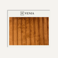 Ember plush ridges faux fur upholstery fabric swatch by Venia Home