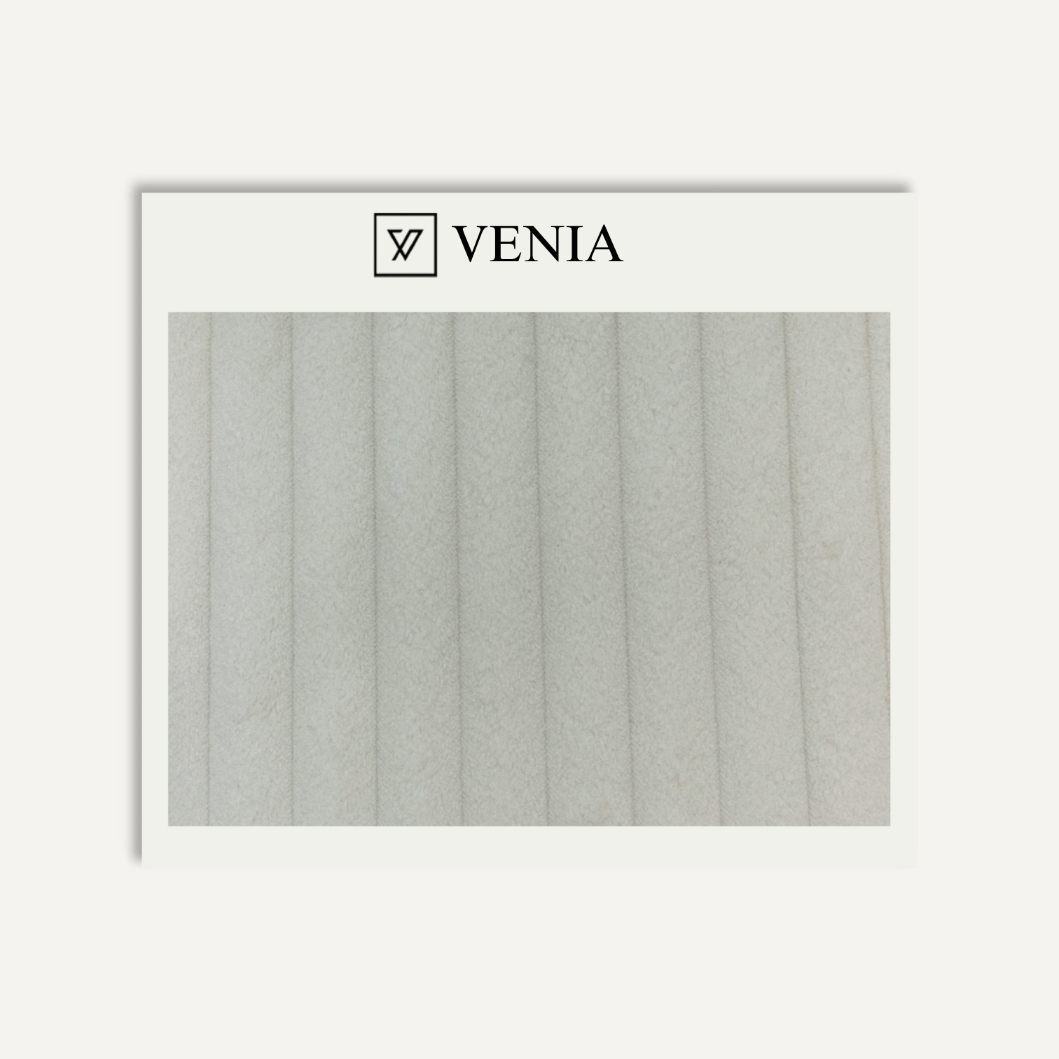 Pearl plush ridges faux fur upholstery fabric swatch by Venia Home