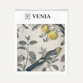 Marigold pomona's garden upholstery fabric swatch by Venia Home