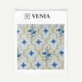 Primrose trellis upholstery fabric swatch by Venia Home