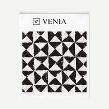 Prism Check Fabric - Ivory with Black detail