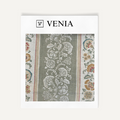 Sage regency bloom upholstery fabric swatch by Venia Home