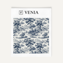 Riverbend Toile Fabric - Midnight Blue