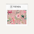 Pink romance bloom upholstery fabric swatch by Venia Home